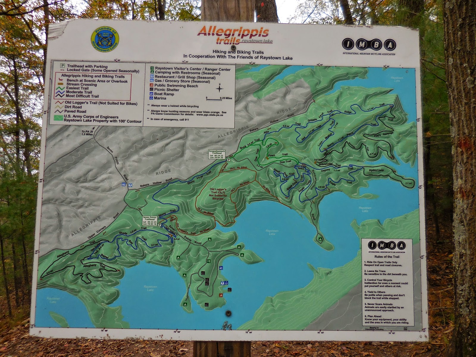 Nankman Adventures in Cycling Allegrippis Trails, Raystown Lake, PA