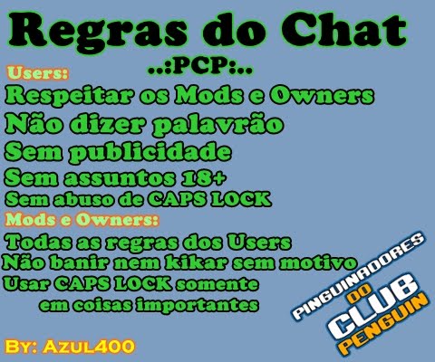 Regras do Chat.