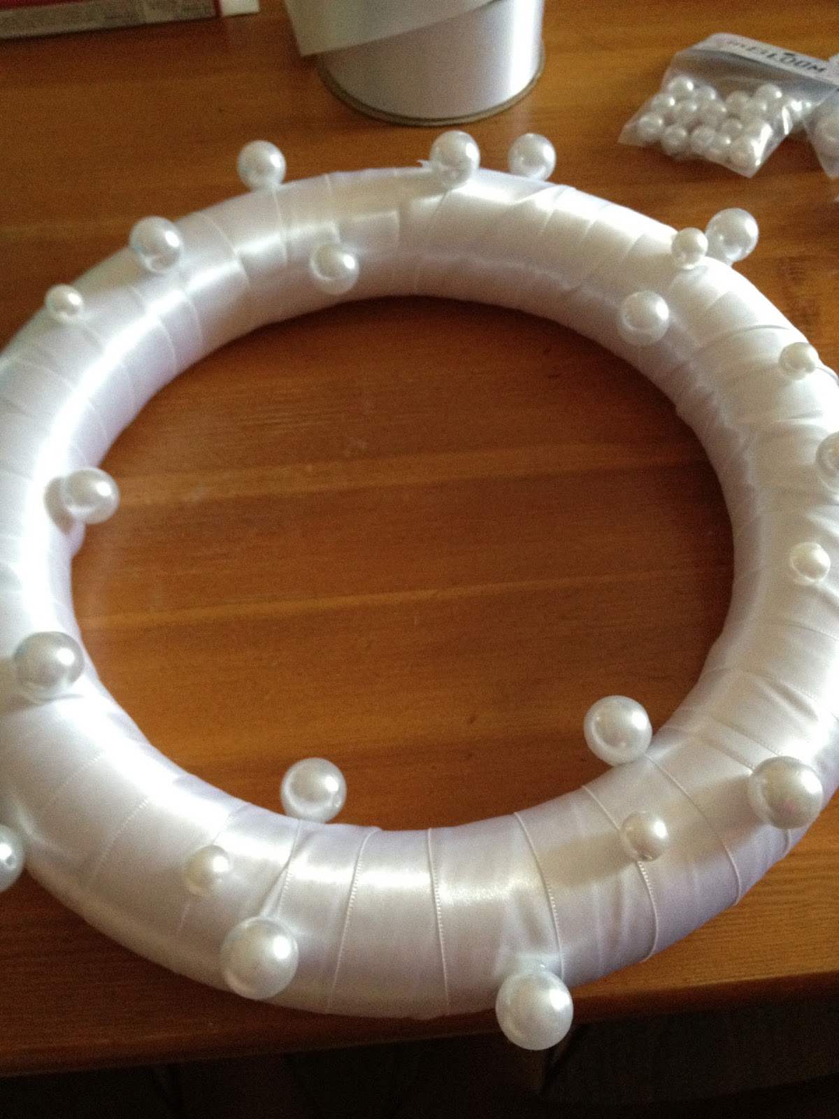 Our Love Nest DIY Decorative Pearl Wreath