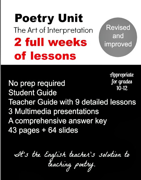 The Best Of Teacher Entrepreneurs Ii Language Arts Poetry The