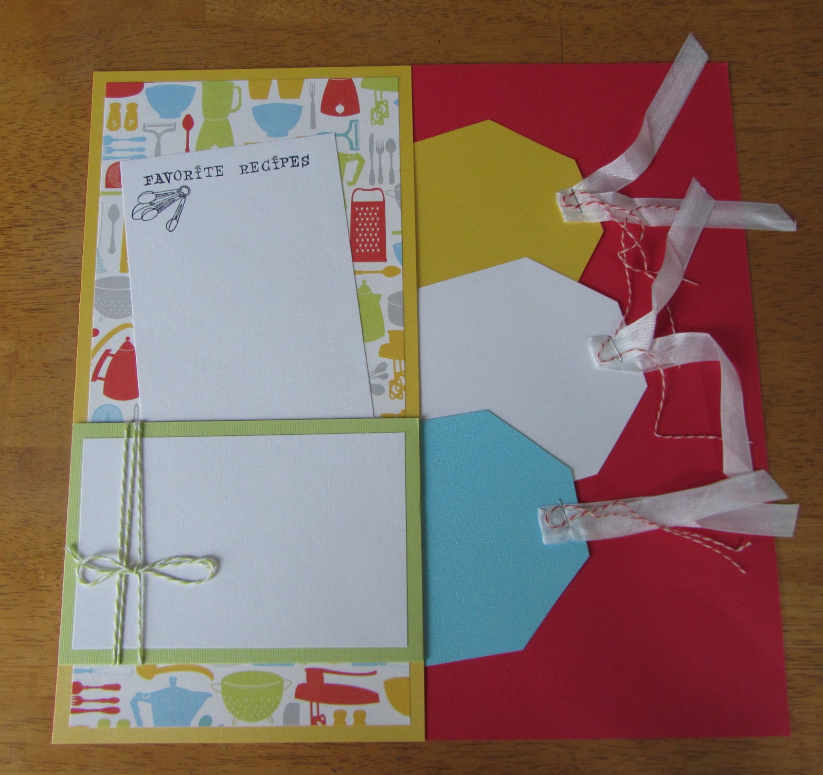 ARTFUL WHIMSIES Cooking Scrapbook Pages