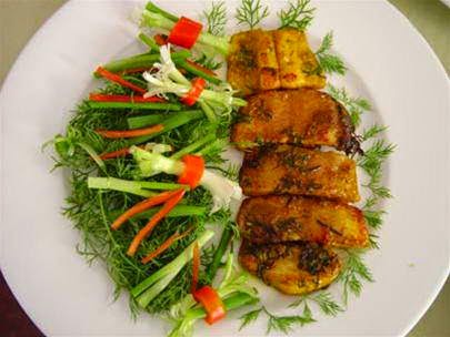 Cha ca La Vong (grilled minced fish)