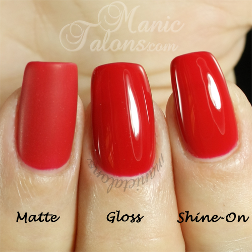 Manic Talons Nail Design Akzéntz Luxio Gel Polish Review Luxio Top Coats Matte Gloss And Shine On