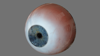 Ojo humano en Blender render ojo humano en Blender