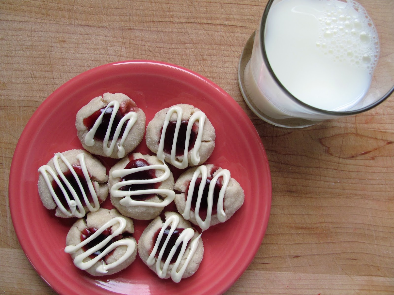 The Girly Girl Cooks White Chocolate Raspberry Thumbprint Cookies