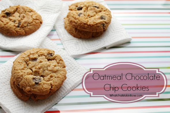 Grandma's Oatmeal Chocolate Chip Cookies - a classic, and always delicious! 