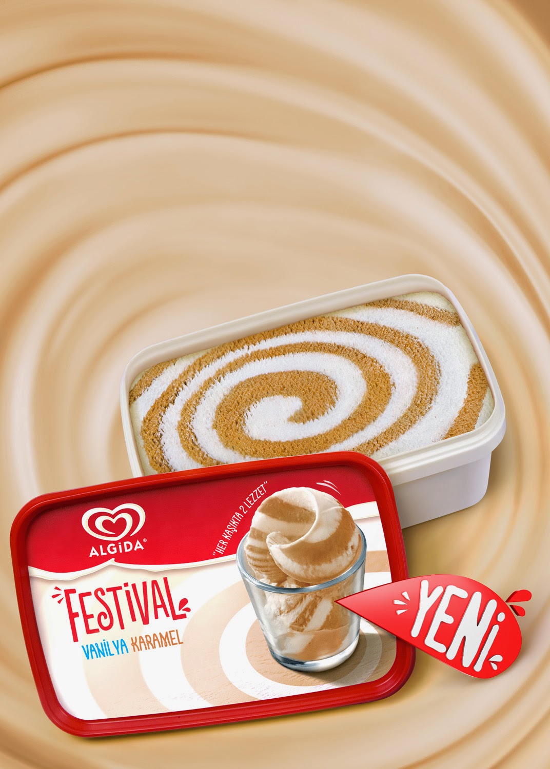 karamelli dondurma algida