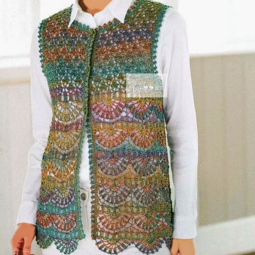 croche: crochet vest