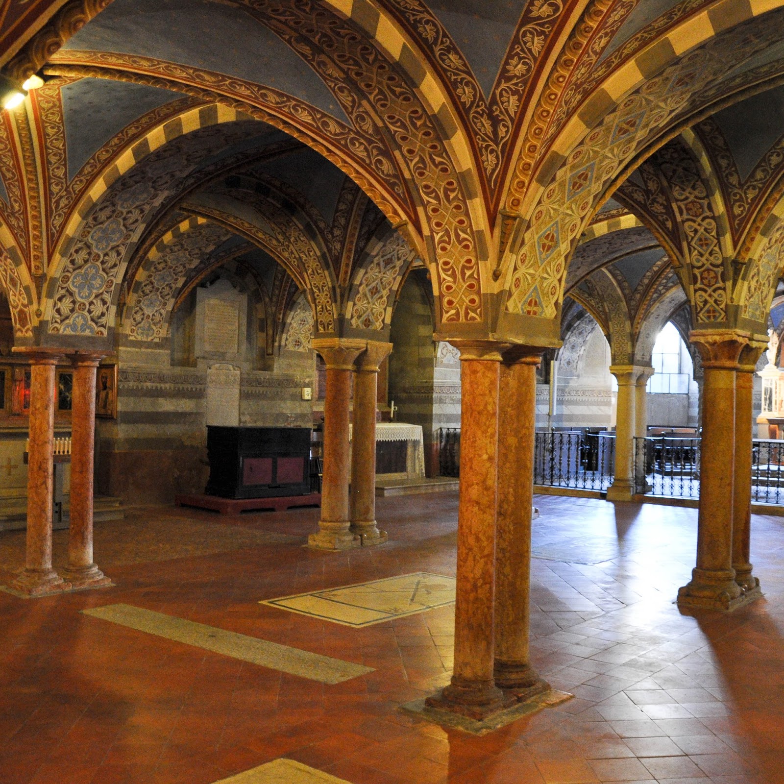 Inside the crypt, Duomo, Cremona, Italy Inside the crypt, Duomo, Cremona, Italy