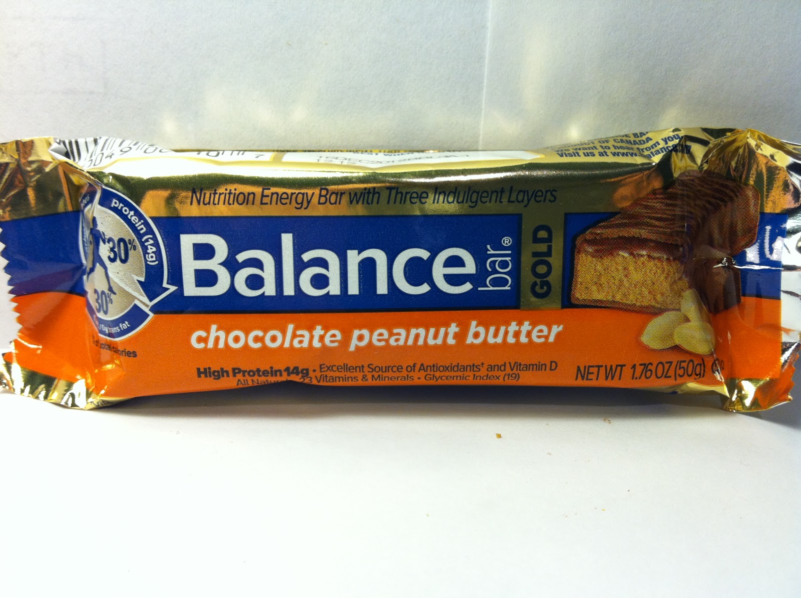Crazy Food Dude Review Balance Bar Gold Chocolate Peanut Butter Bar