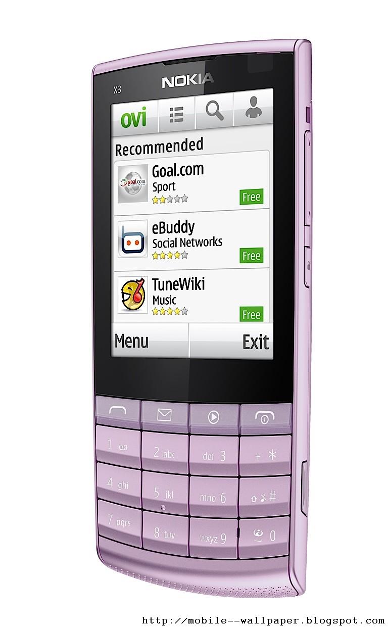 mobile wallpapers nokia x3 02 touch and type