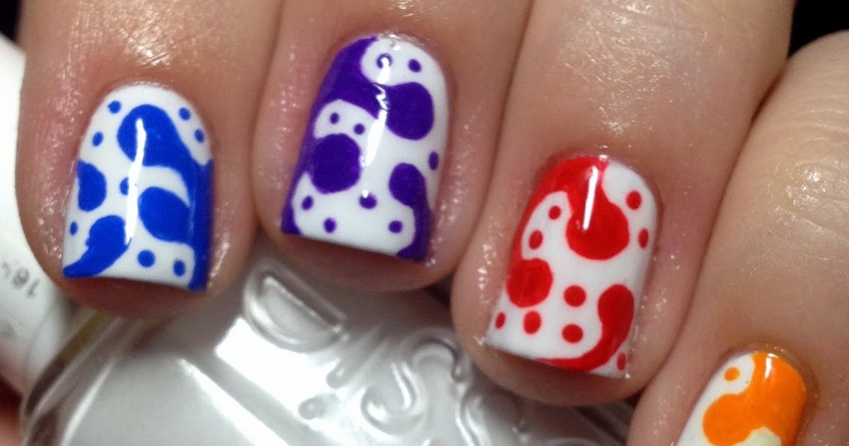 Abstract Nail Art with Dots - wide 2
