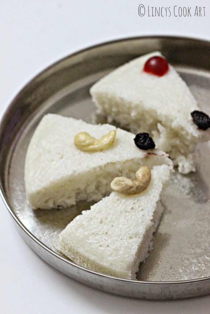 Vattayappam Steamed Rice Sponge Cake Lincy's Cook Art
