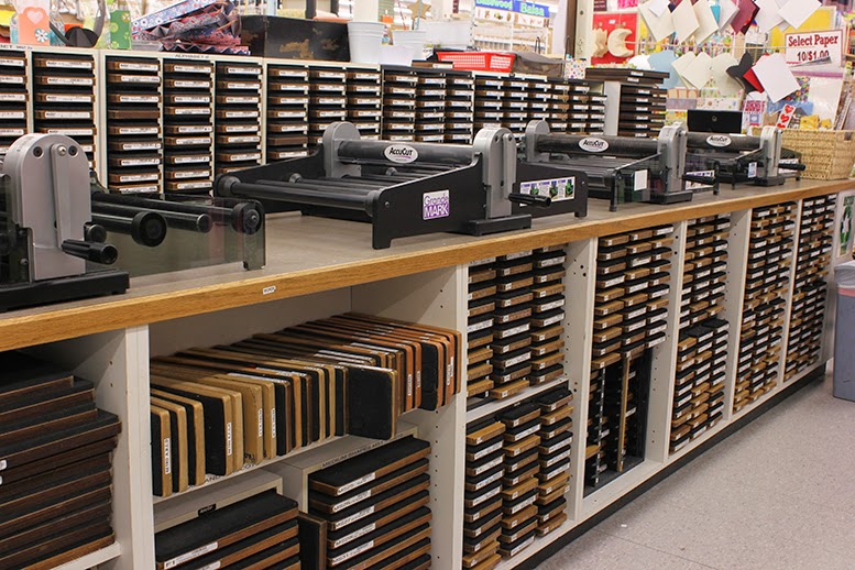 Our Accu-Cut Die Cut Machines are in the heart of our Scrapbooking Dept.