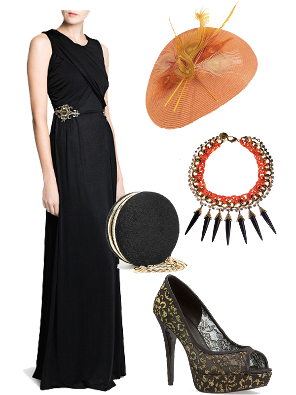 complementos vestido negro boda