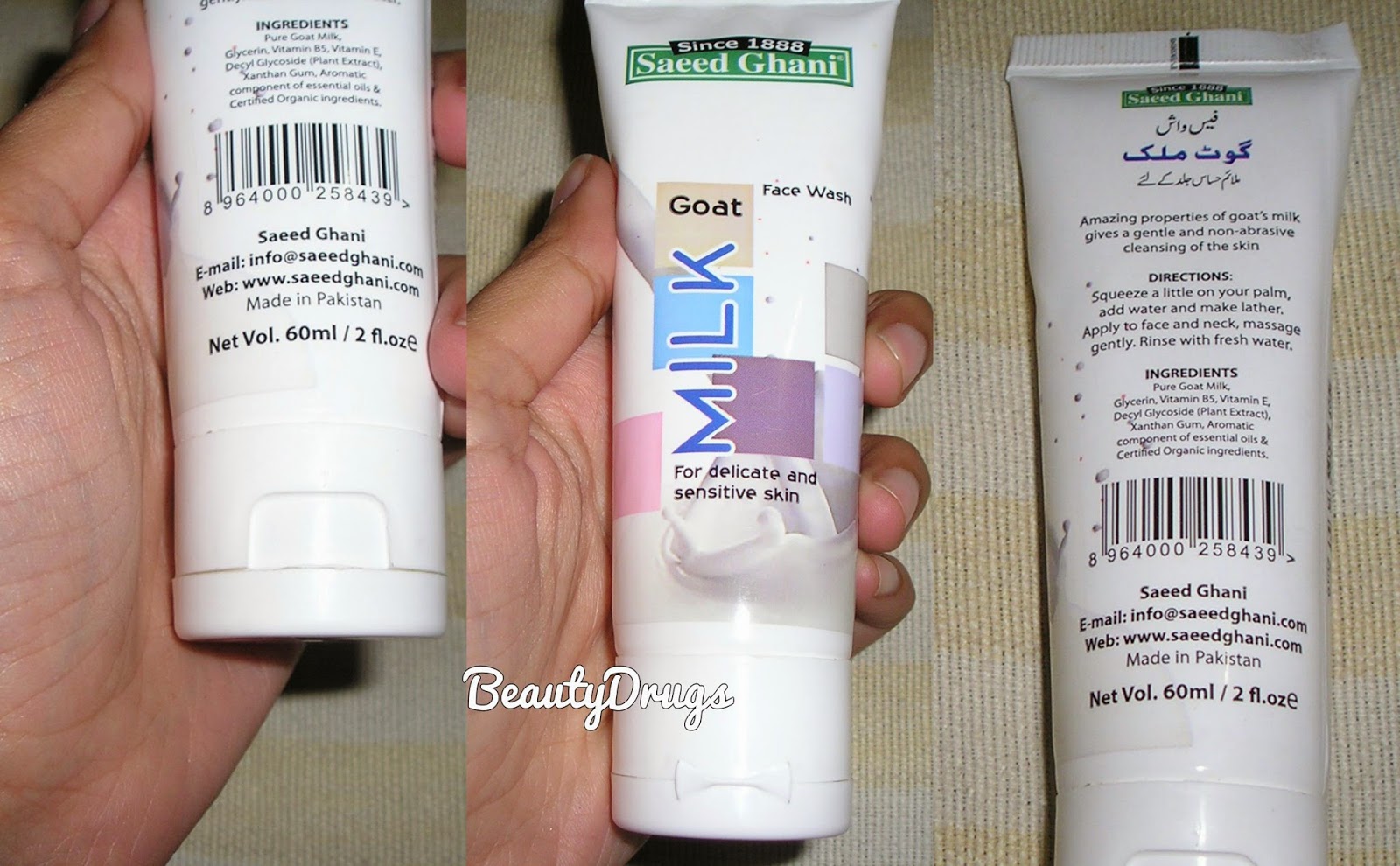 Beauty Drugs Saeed Ghani Goat Milk Face Wash