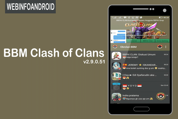 BBM MOD Clash of Clans - BBM Official 2.9.0.51