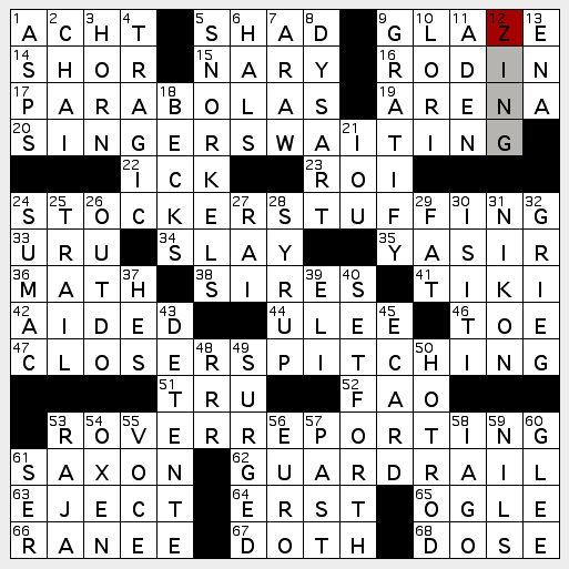 L.A. Crossword Confidential 06.09 Thu
