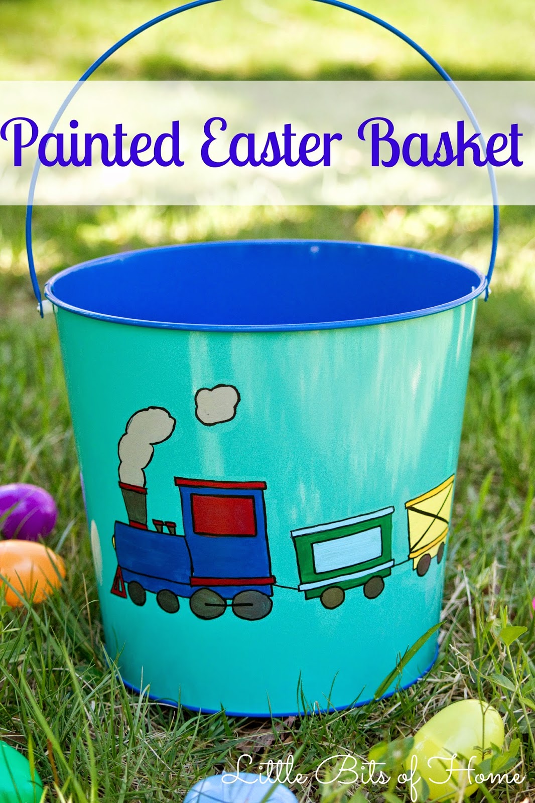 Little Bits of Home Painted Easter Basket