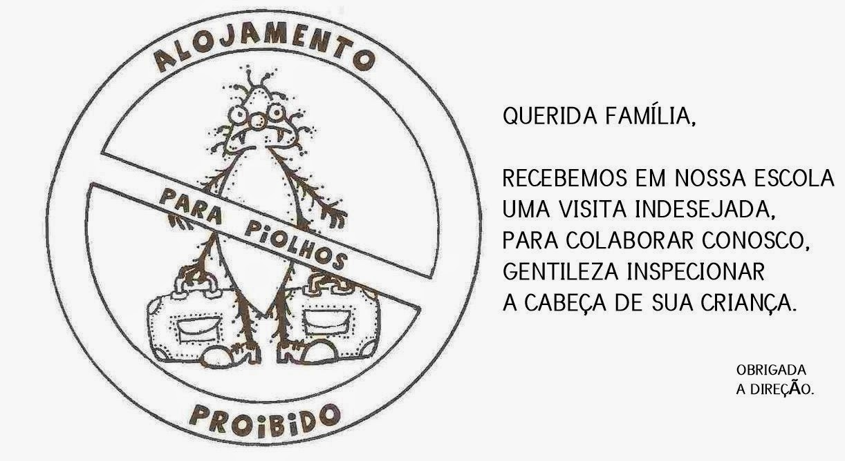 Comunicado Sobre Piolho Para Os Pais COMUNICADO SOBRE PIOLHO ~ " Cantinho do Educador Infantil