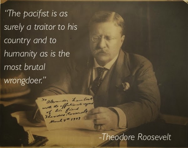 SAMURAI POLICE 1109: TEDDY ROOSEVELT CONDEMNED PACIFISM [SOLDIERS