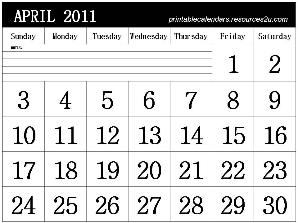 free april 2011 calendar template. CALENDAR TEMPLATE 2011 APRIL