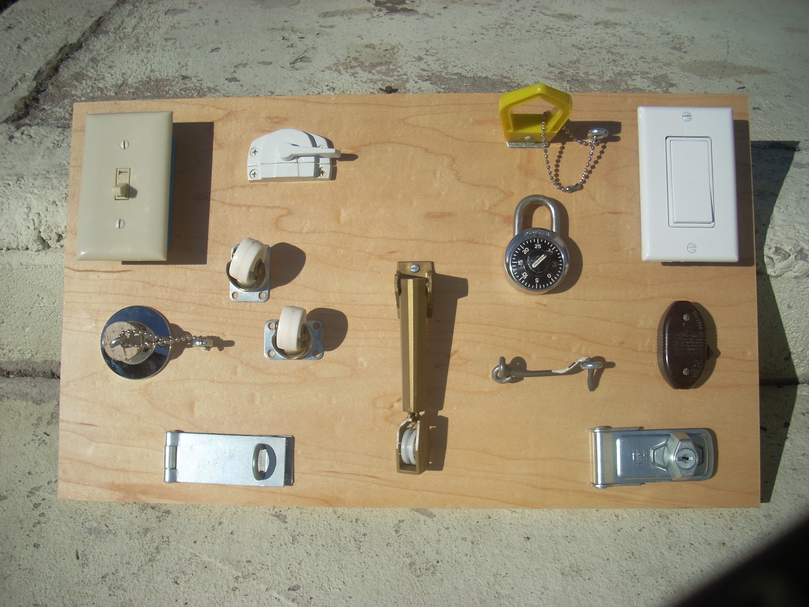 PostApocalyptic Homeschool MontessoriStyle Upcycled Locks & Latches