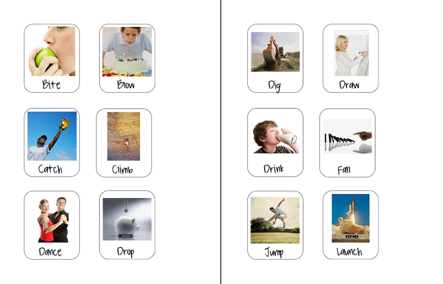 Lights, Camera, Action, Verbs! Classroom Freebies