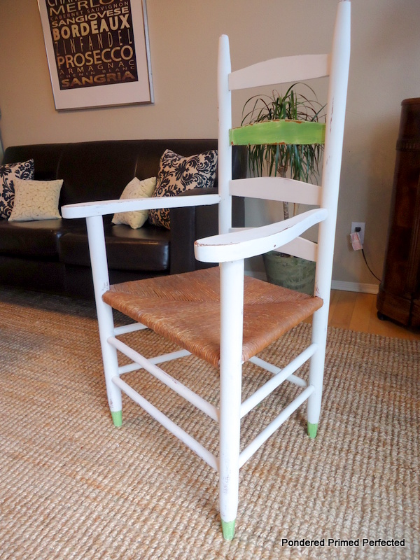 Pondered Primed Perfected Cottage Style Ladderback Chair Makeover