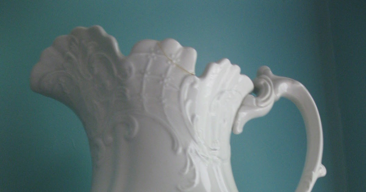 My Sparrows Nest Antique Dresden Water Pitcher