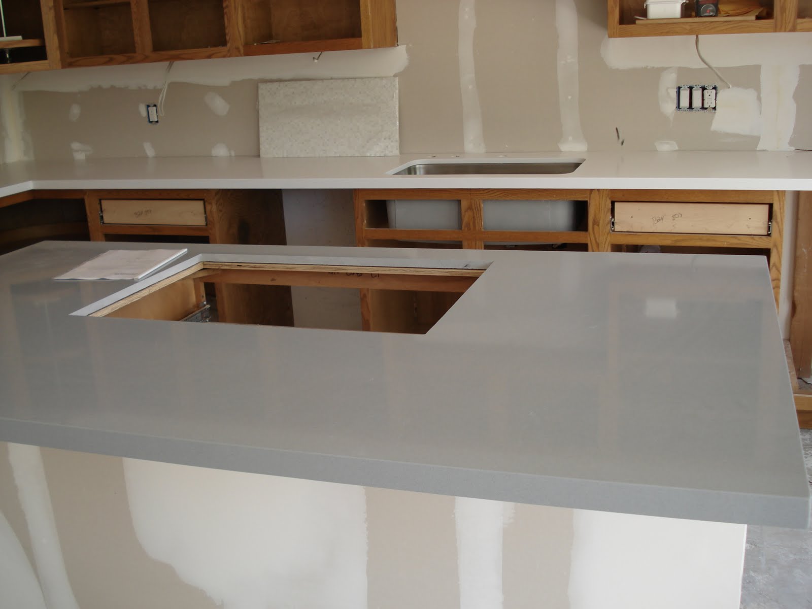 Quartz Countertops Colors Grey The counter tops were white