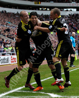 Sunderland - Liverpool - HQ Match Photos Sunderland v Liverpool - Premier League, Liverpool, Liverpool players, Sunderland players, Kenny Dalglish, Luis Suarez , Andy Carroll, HQ Photo, Dirk Kuyt, Lucas Leiva