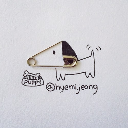 13-Puppy-Hyemi-Jeong-Everyday-Things-to-Draw-With-www-designstack-co