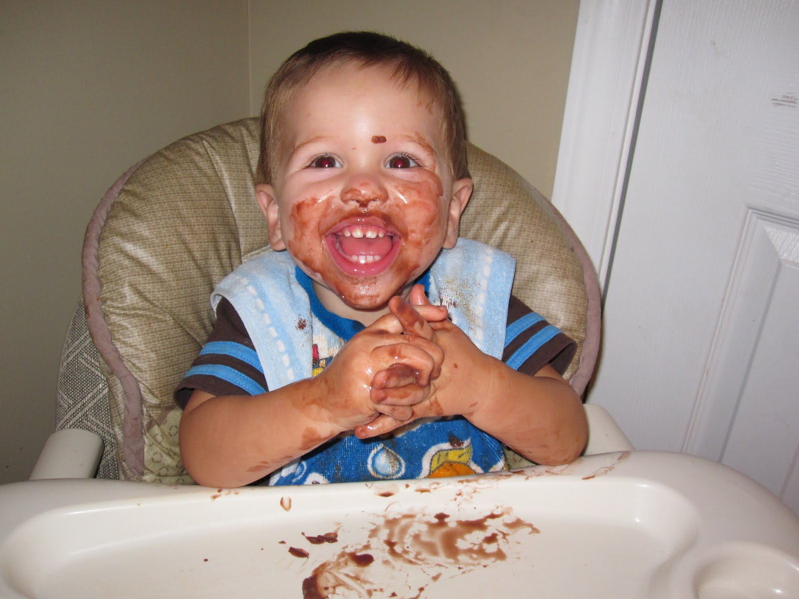 Kozy Kids Family Childcare Eating Chocolate Pudding...
