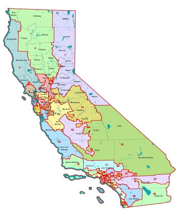 California Congressional Redistricting Maps 2011