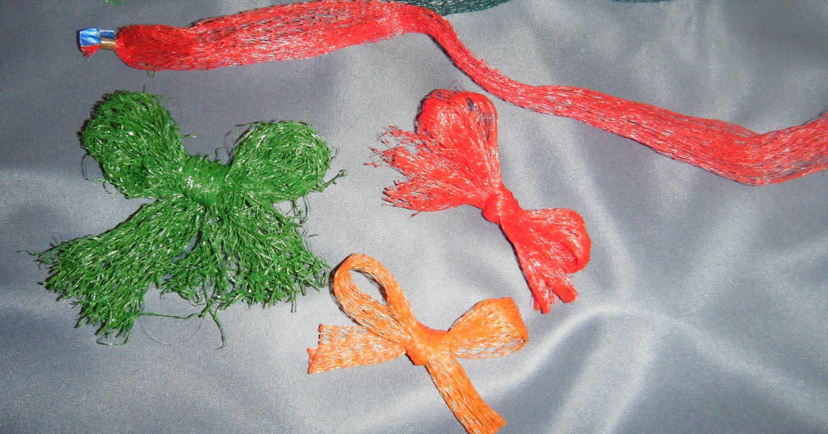 Crafty Recycler Recycling supermarket net bags