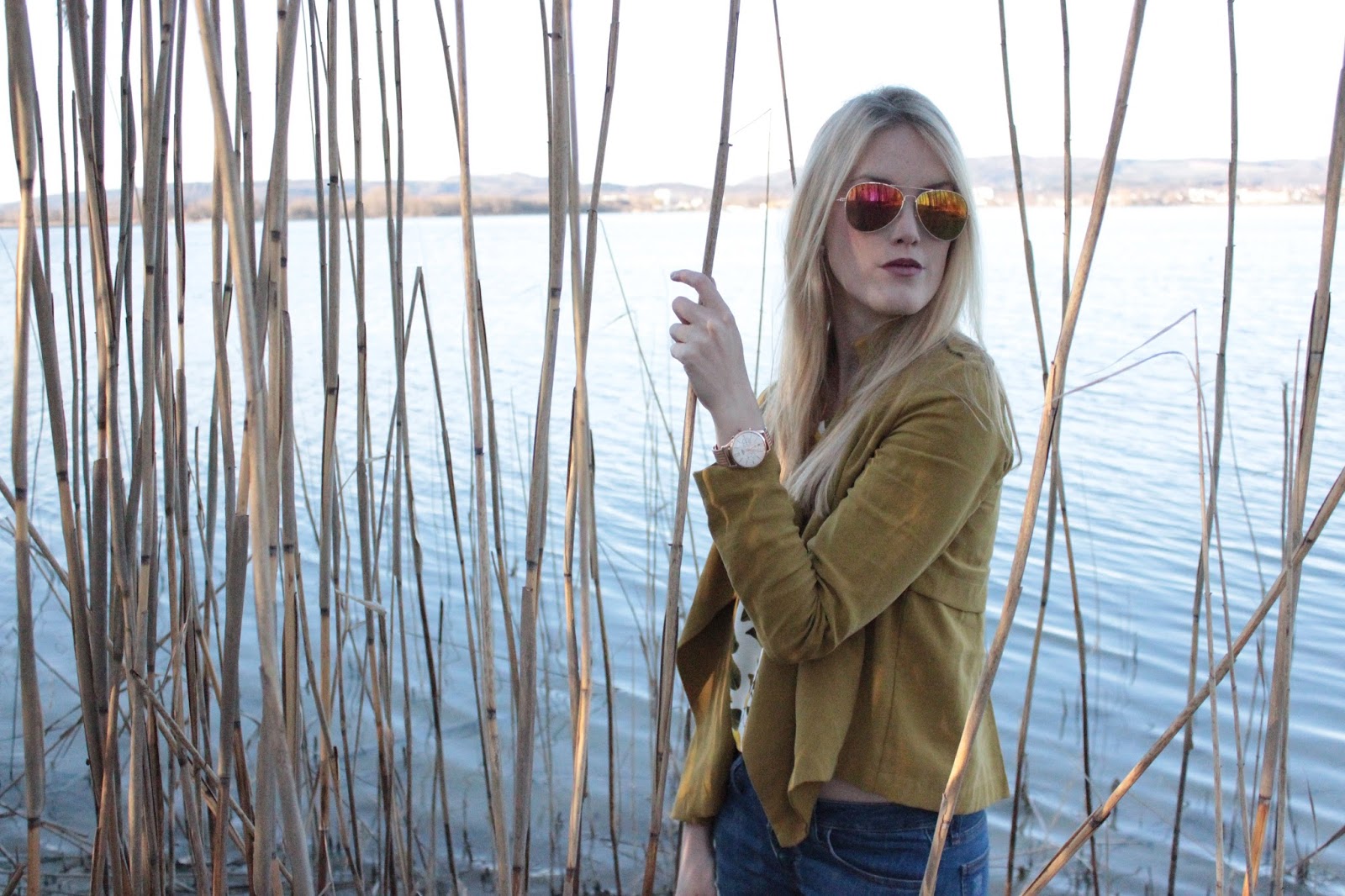 Fashion Outfit Moos Bodensee Zara Zitronen Olive Blazer Henry London Uhr Fashion Outfit Moos Bodensee Zara Zitronen Olive Blazer Henry London Uhr