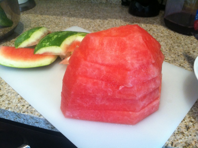 Bright Bold and Beautiful Watermelon Cubes