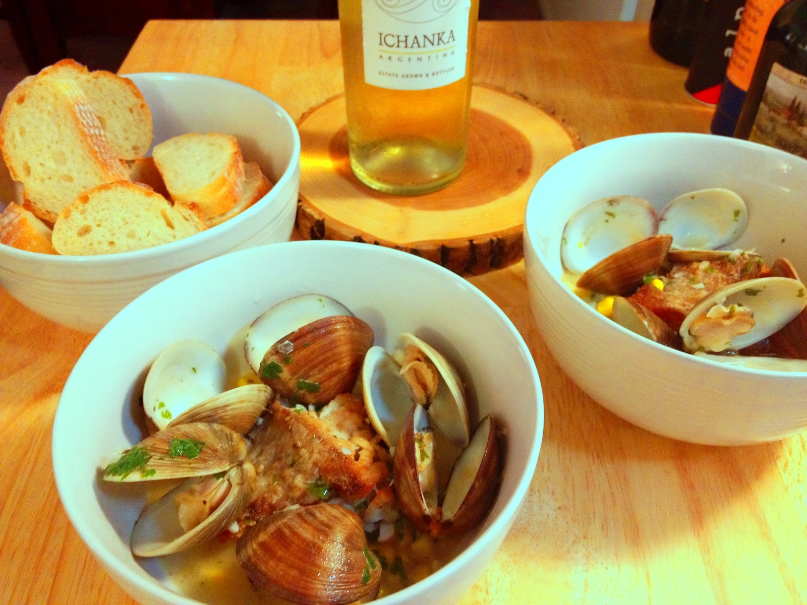 The Lush Chef Salt Cod with Corn & Littleneck Clams