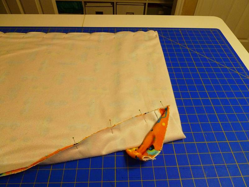 Quilt Kisses Minky Pillow Case Tutorial