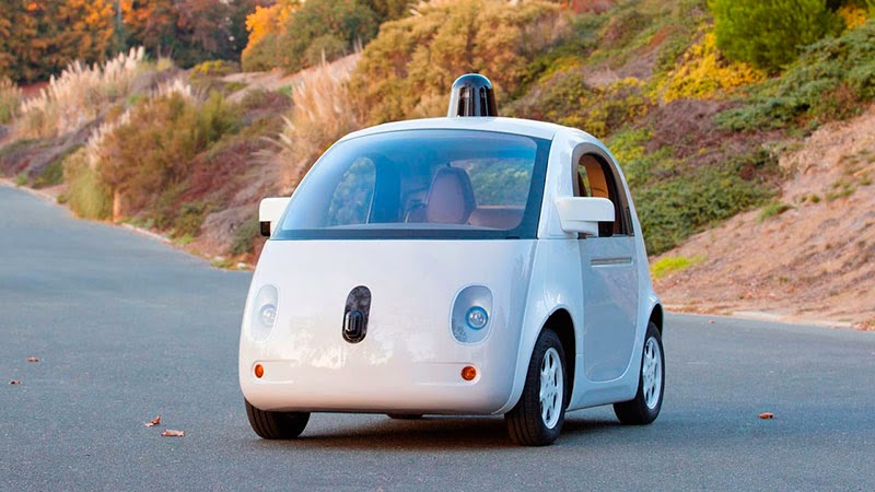 coche sin volante de Google