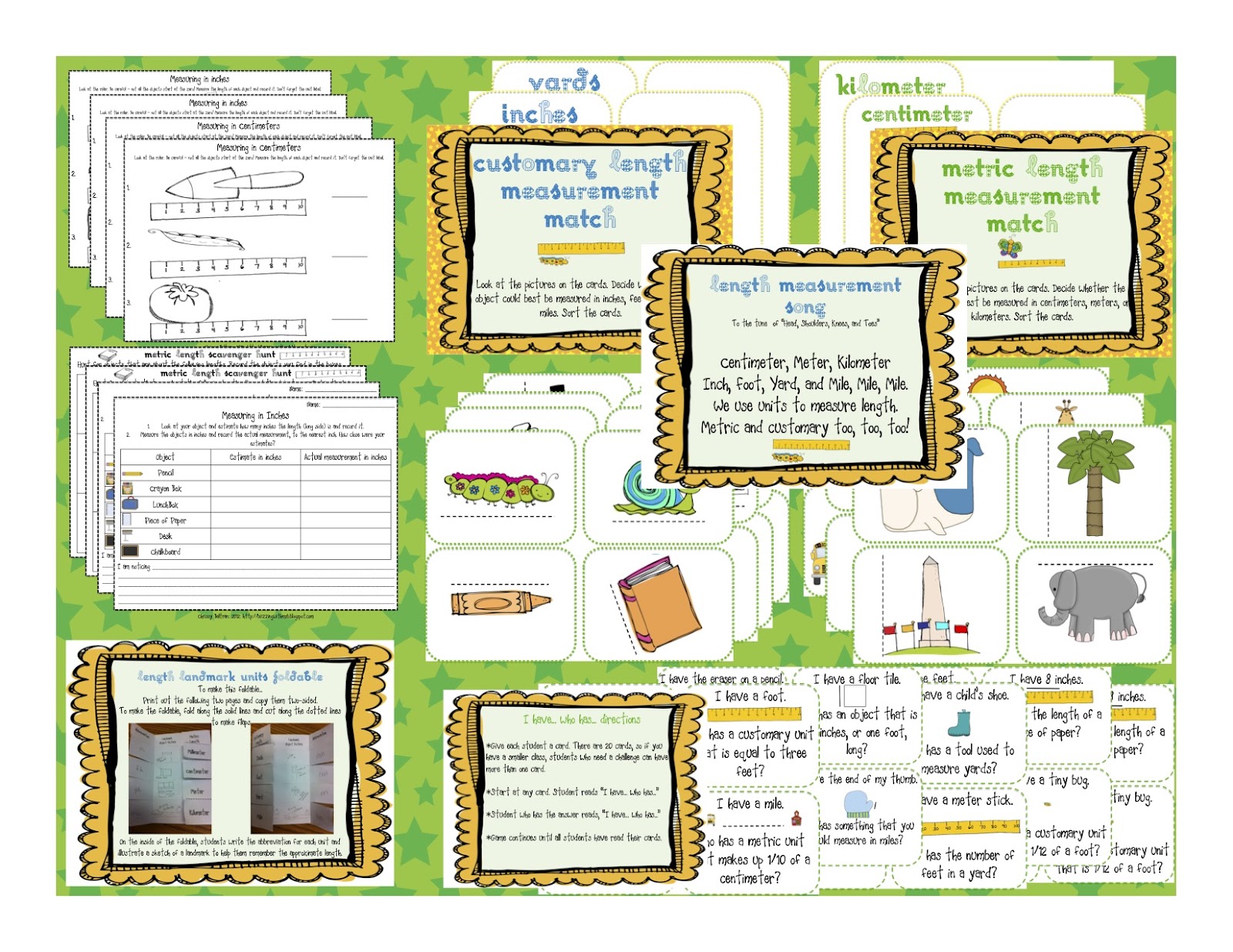 Measurement Mania Length *Song Freebie Buzzing with Ms. B