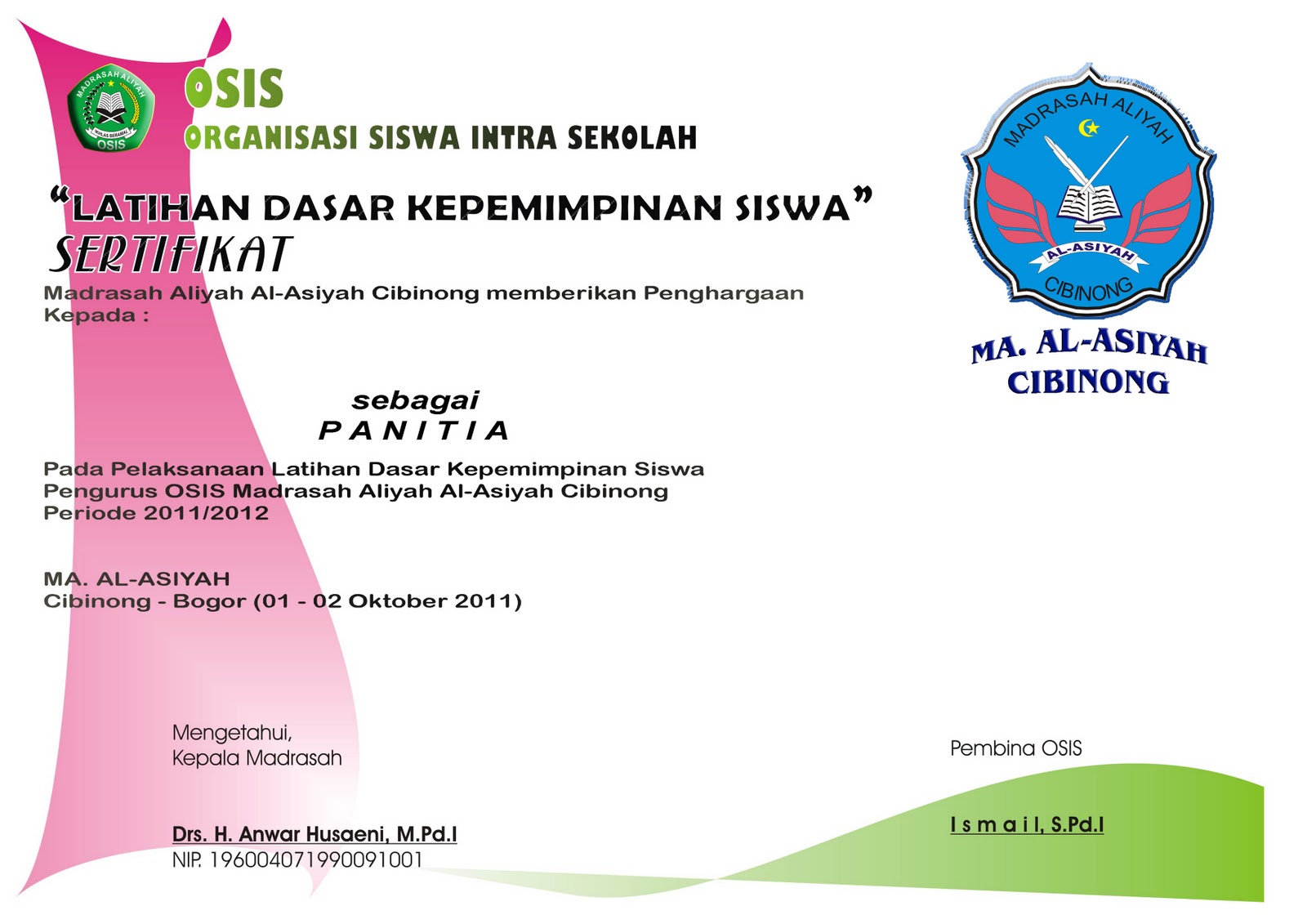 Sertifikat Lomba Memasak Ada Lomba