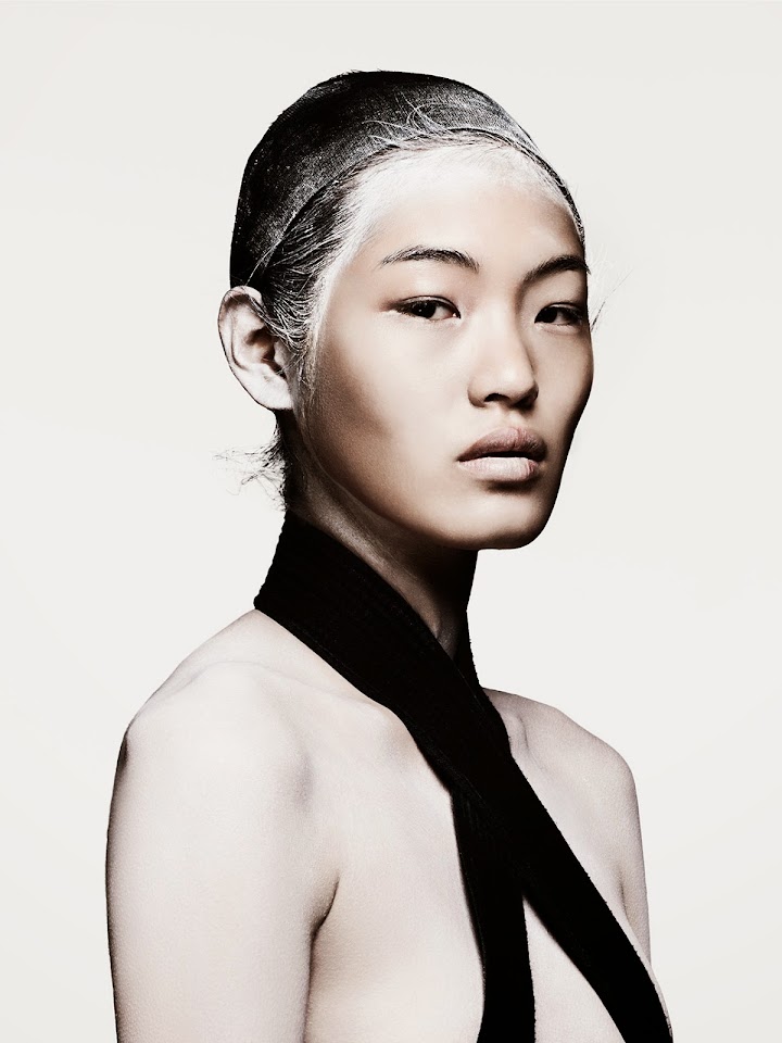 Chiharu okunugi Chiharu Okunugi (New York Model Management) wearing MAC Lipstick in Sin, Estée Lauder Pure Color Powder Blush in Pink Ingenue, and Essie Nail Polish in Mambo. Photographed by Tom Newton.