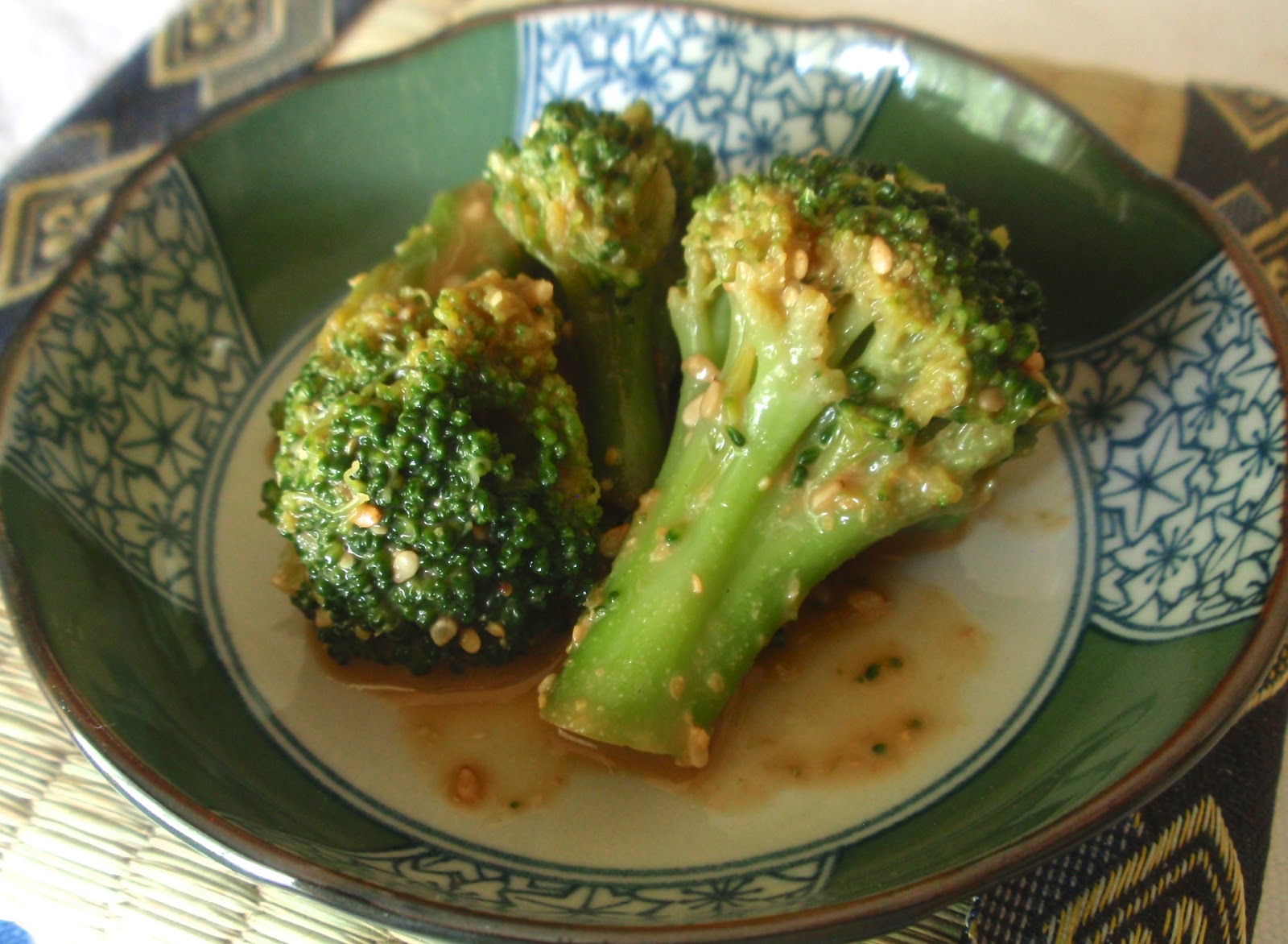 Dosanko in the South Broccoli in Japanese Mustard Sauce
