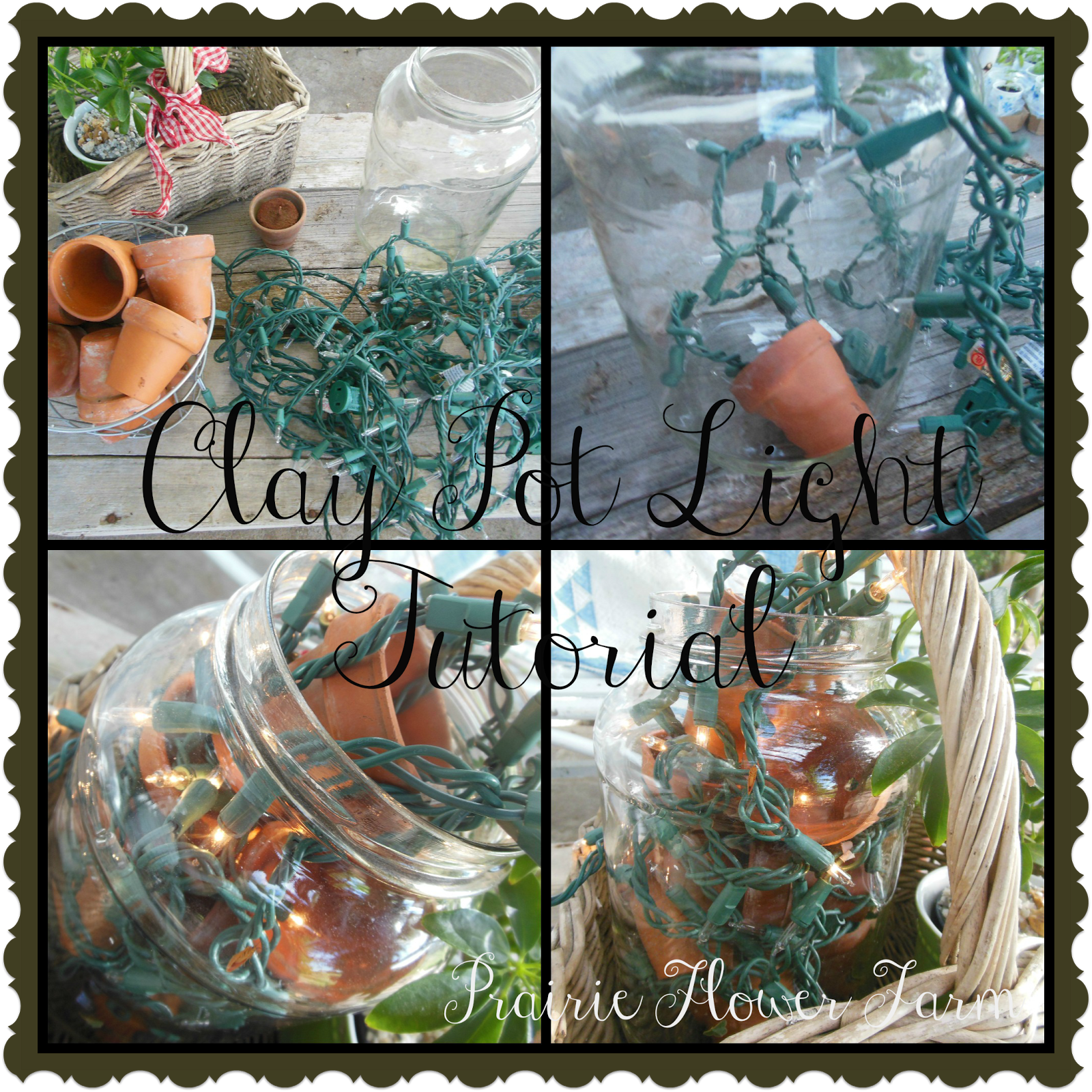 Prairie Flower Farm A Tutorial for "Little Clay Pot Light" Sweet and