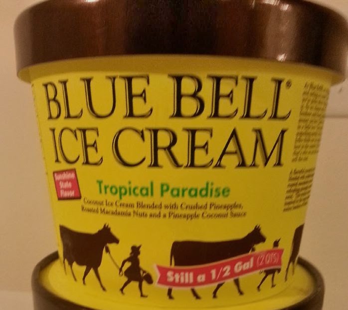 food and ice cream recipes FREEZER FIND Blue Bell Tropical Paradise