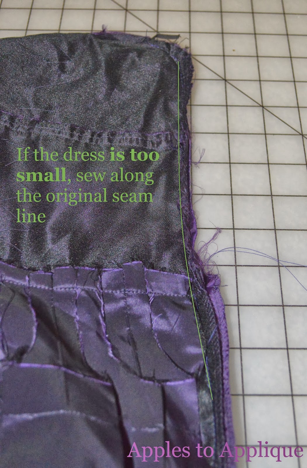 Apples to Applique DIY Corset Back