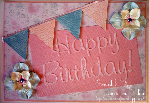 Marianne's Craftroom: 2 ways with 1 embossing folder
