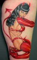 pin up girl tattoo